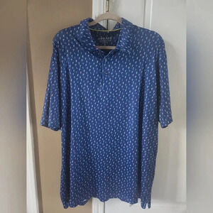 Men's Blue Cocktail Maelreg Performance Golf Polo 2XL